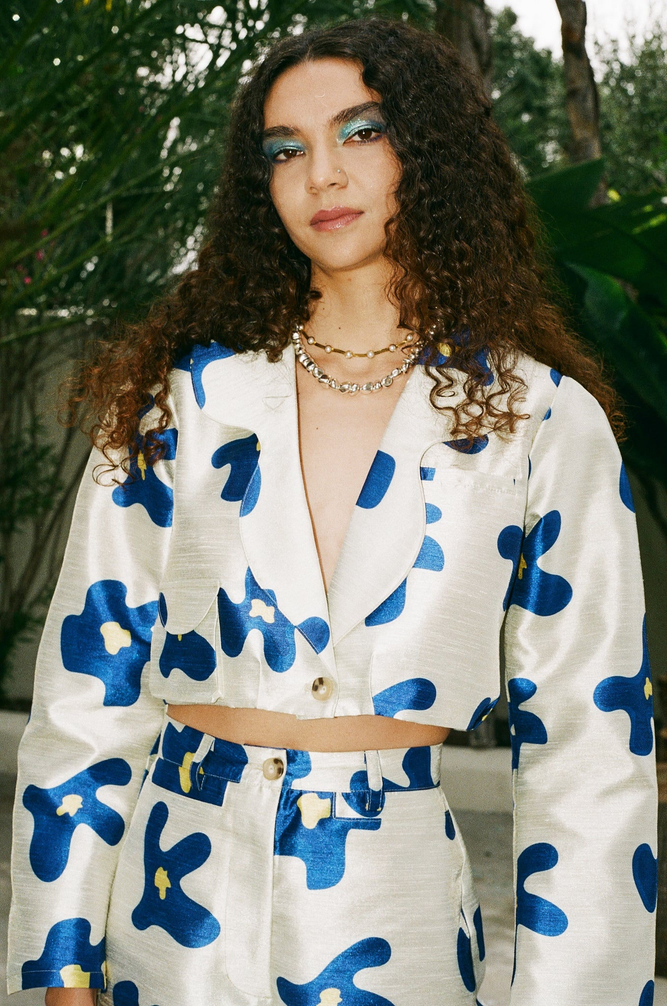 migo pant in sapphire floral