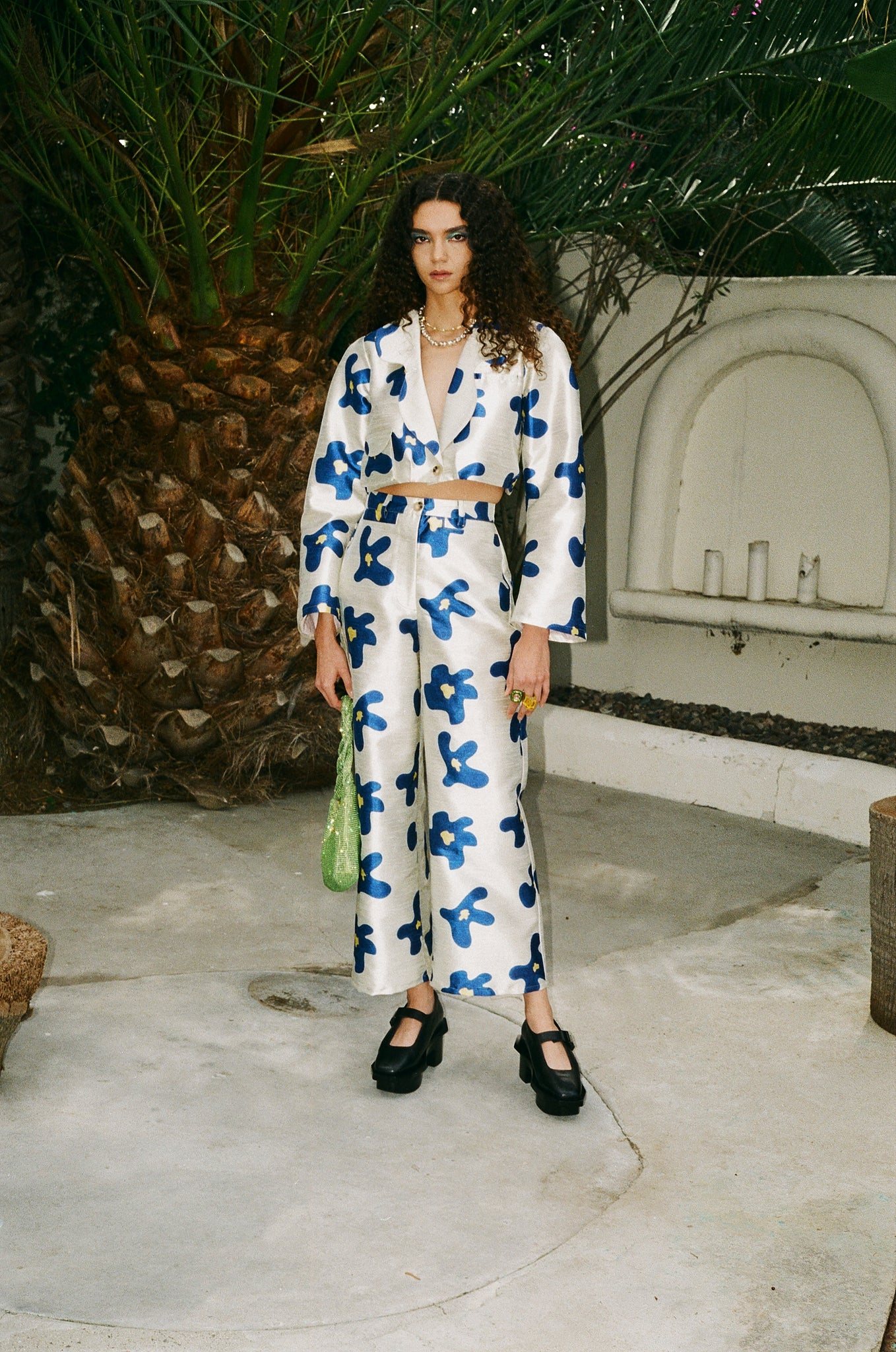 coco jacket in sapphire floral